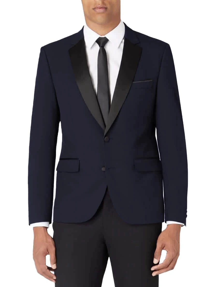 Remus Uomo Men's Tuxedo Jacket Tapered Fit Paco 12163/79 Navy 3 Remus Uomo Men's Tuxedo Jacket Tapered Fit Paco 12163/79 Navy