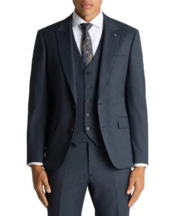 Remus Uomo Peppe Mix & Match Tapered Fit Suit Navy Check