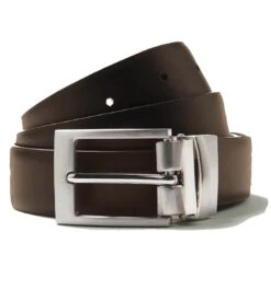 Remus Uomo Reversible Leather Belt Dark Brown/Black