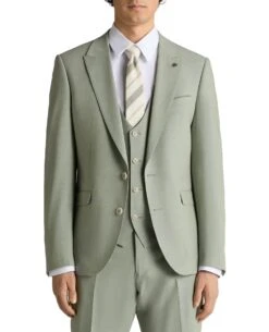 Remus Uomo Slim Fit Stretch Mix & Match Suit Green