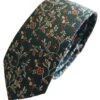 Remus Uomo Tie & Pocket Sqaure Set Floral Turquoise