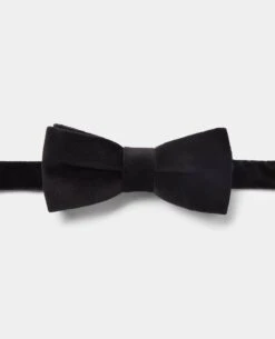 Remus Uomo Velvet Bow Tie Black