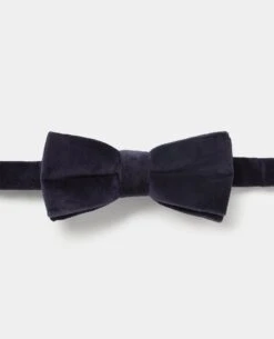 Remus Uomo Velvet Bow Tie Navy