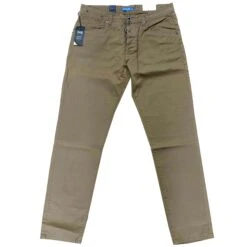 Ripstop Mens Khaki Jeans Straight Leg 36W 32L