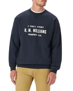 RM Williams Bale Loopback Sweatshirt Navy