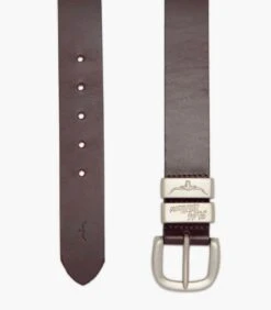 RM Williams Drover Belt 1 1/2" 3 Piece Solid Hide Chestnut -Casa Moda Store rm williams drover belt 1 1 2 3 piece solid hide chestnut northern ireland belfast 270