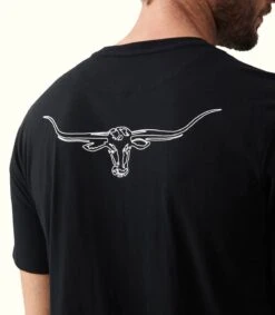 RM Williams Mens Byron T-Shirt Black/White -Casa Moda Store rm williams mens byron t shirt black white northern ireland belfast lisburn 160