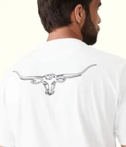 RM Williams Mens Byron T-Shirt White -Casa Moda Store rm williams mens byron t shirt white northern ireland belfast lisburn 311