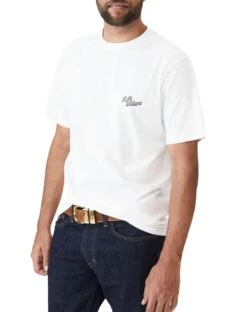 RM Williams Mens Byron T-Shirt White