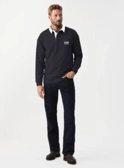 RM Williams Mens Classic RMW Rugby Shirt Navy -Casa Moda Store rm williams mens classic rmw rugby shirt navy northern ireland belfast lisburn 668