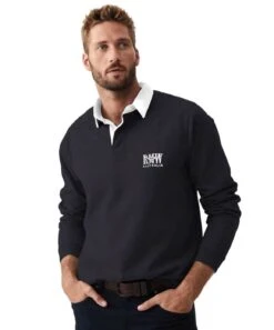 RM Williams Mens Classic RMW Rugby Shirt Navy -Casa Moda Store rm williams mens classic rmw rugby shirt navy northern ireland belfast lisburn 840