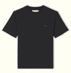 RM Williams Mens Parson T-Shirt Black/Chestnut -Casa Moda Store rm williams mens parson t shirt black chestnut northern ireland belfast lisburn 195
