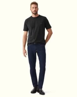 RM Williams Mens Parson T-Shirt Black/Chestnut -Casa Moda Store rm williams mens parson t shirt black chestnut northern ireland belfast lisburn 351