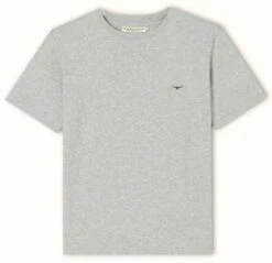 RM Williams Mens Parson T-Shirt Grey Marl/Chestnut -Casa Moda Store rm williams mens parson t shirt grey marl chestnut northern ireland belfast lisburn 550