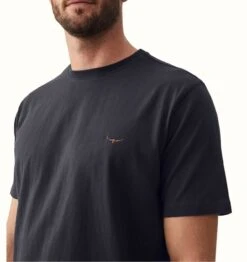 RM Williams Mens Parson T-Shirt Navy/Chestnut -Casa Moda Store rm williams mens parson t shirt navy chestnut northern ireland belfast lisburn 630