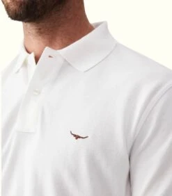 RM Williams Mens Rod Polo Shirt White -Casa Moda Store rm williams mens rod polo shirt white northern ireland belfast lisburn 451