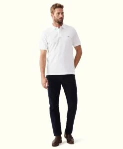 RM Williams Mens Rod Polo Shirt White -Casa Moda Store rm williams mens rod polo shirt white northern ireland belfast lisburn 692