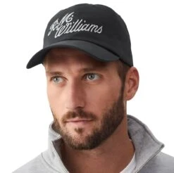 RM Williams Script Baseball Cap Black/Silver