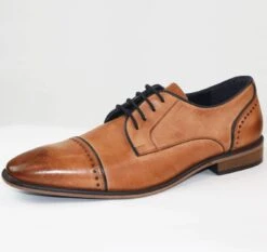 Roberto Gallio Passage Jonah Tan Leather Formal Shoes