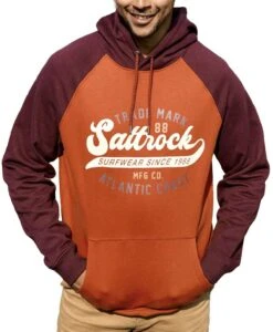 Saltrock Homerun Raglan Hoodie Pop Red