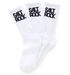 Saltrock Mens 3 Pack Athletic Socks White