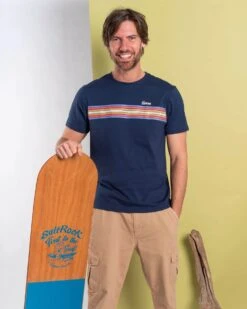 Saltrock Mens Classic Stripe T-Shirt Blue Dress Navy -Casa Moda Store saltrock mens classic stripe t shirt blue dress navy northern ireland belfast lisburn 127