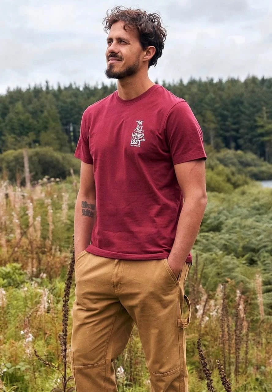 Saltrock Mens Lost Ships T-Shirt Dark Red 5 Saltrock Mens Lost Ships T-Shirt Dark Red - Image 3