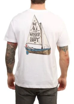 Saltrock Mens Lost Ships T-Shirt White