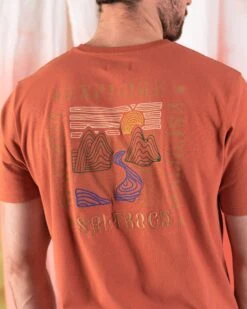 Saltrock Mens Rebalance T-Shirt Dark Orange -Casa Moda Store saltrock mens rebalance t shirt dark orange northern ireland belfast lisburn 639