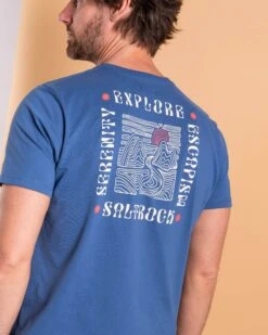 Saltrock Mens Rebalance T-Shirt Mid Blue -Casa Moda Store saltrock mens rebalance t shirt mid blue northern ireland belfast lisburn 203