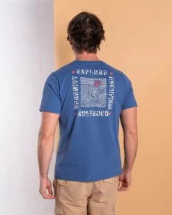 Saltrock Mens Rebalance T-Shirt Mid Blue -Casa Moda Store saltrock mens rebalance t shirt mid blue northern ireland belfast lisburn 707