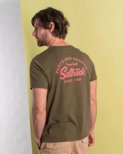 Saltrock Mens Strike Logo T-Shirt Dark Green -Casa Moda Store saltrock mens strike logo t shirt dark green northern ireland belfast lisburn 617