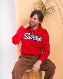 Saltrock Mens Strike Pop Hoodie Red -Casa Moda Store saltrock mens strike pop hoodie red northern ireland belfast lisburn 520