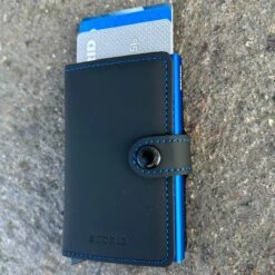 Secrid Mini Wallet Matte Black/Blue -Casa Moda Store secrid mini wallet matte black blue northern ireland belfast lisburn 495