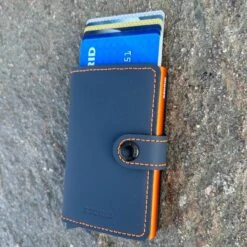 Secrid Mini Wallet Matte Night Blue/Orange -Casa Moda Store secrid mini wallet matte night blue orange northern ireland belfast lisburn 364