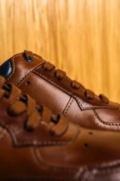 Sloane Mens Max Leather Trainers Tan/Brown -Casa Moda Store sloane mens max leather trainers tan brown northern ireland belfast lisburn 803