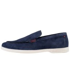 Sloane Mens Shoes Rocca Suede Loafer Navy Blue