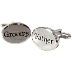 Sophos Groom's Father Wedding Silver Cufflinks