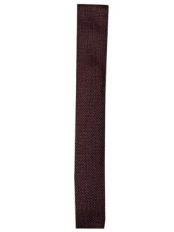 White Label Knitted Tie Burgundy
