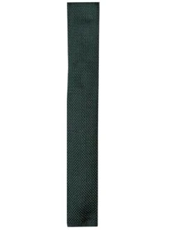 White Label Knitted Tie Dark Green