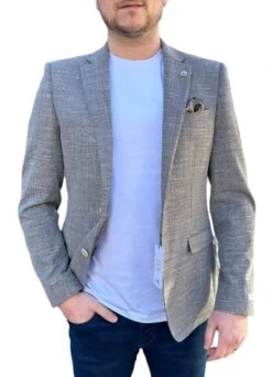 White Label Mens Jasper Sports Jacket Natural