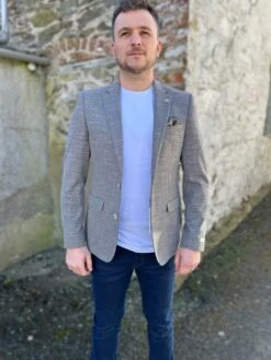 White Label Mens Jasper Sports Jacket Natural -Casa Moda Store white label mens jasper sports jacket natural northern ireland belfast lisburn 853