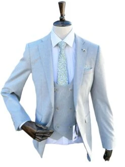 White Label Mens Jasper Sports Jacket Tapered Fit Stone Grey