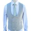 White Label Mens Joel DB Waistcoat Stone Grey