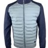 White Label Men's Kingsford Hybrid Zip Up Casual Jacket Ice Blue/Navy -Casa Moda Store white label mens kingsford hybrid zip up casual jacket ice blue navy northern ireland 407