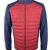 White Label Men's Kingsford Hybrid Zip Up Casual Jacket Red
