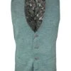 White Label Mens Waistcoat Tapered Fit Green Summer Twill