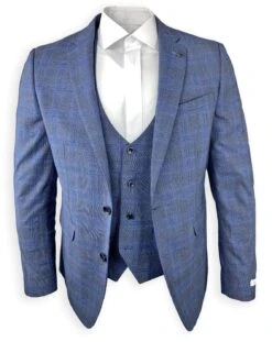 White Label Suit Tapered Fit Prince Of Wales 84060 Check 3 Piece Blue 11 White Label Suit Tapered Fit Prince Of Wales 84060 Check 3 Piece Blue -Casa Moda Store white label suit tapered fit prince of wales 84060 check 3 piece blue northern ireland 232