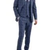 White Label Suit Tapered Fit Prince Of Wales 84060 Check 3 Piece Blue -Casa Moda Store white label suit tapered fit prince of wales 84060 check 3 piece blue northern ireland 820