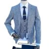 White Label Tapered Fit Houndstooth Jasper Jacket Blue -Casa Moda Store white label tapered fit houndstooth jasper jacket blue northern ireland belfast lisburn 149